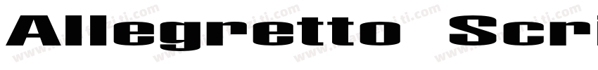 Allegretto Script OneC字体转换